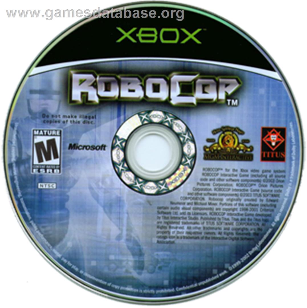 Robocop - Microsoft Xbox - Artwork - CD