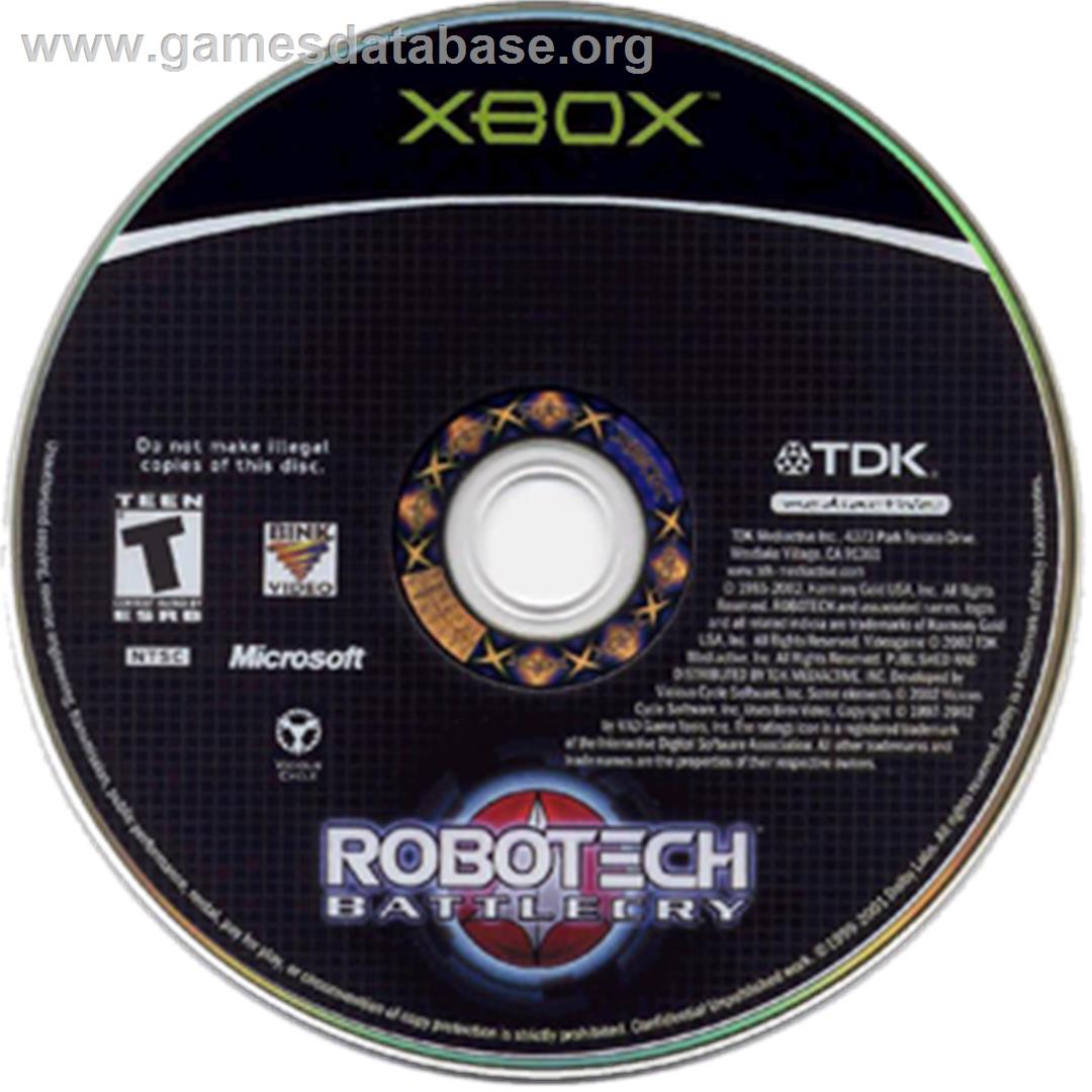 Robotech: Battlecry - Microsoft Xbox - Artwork - CD