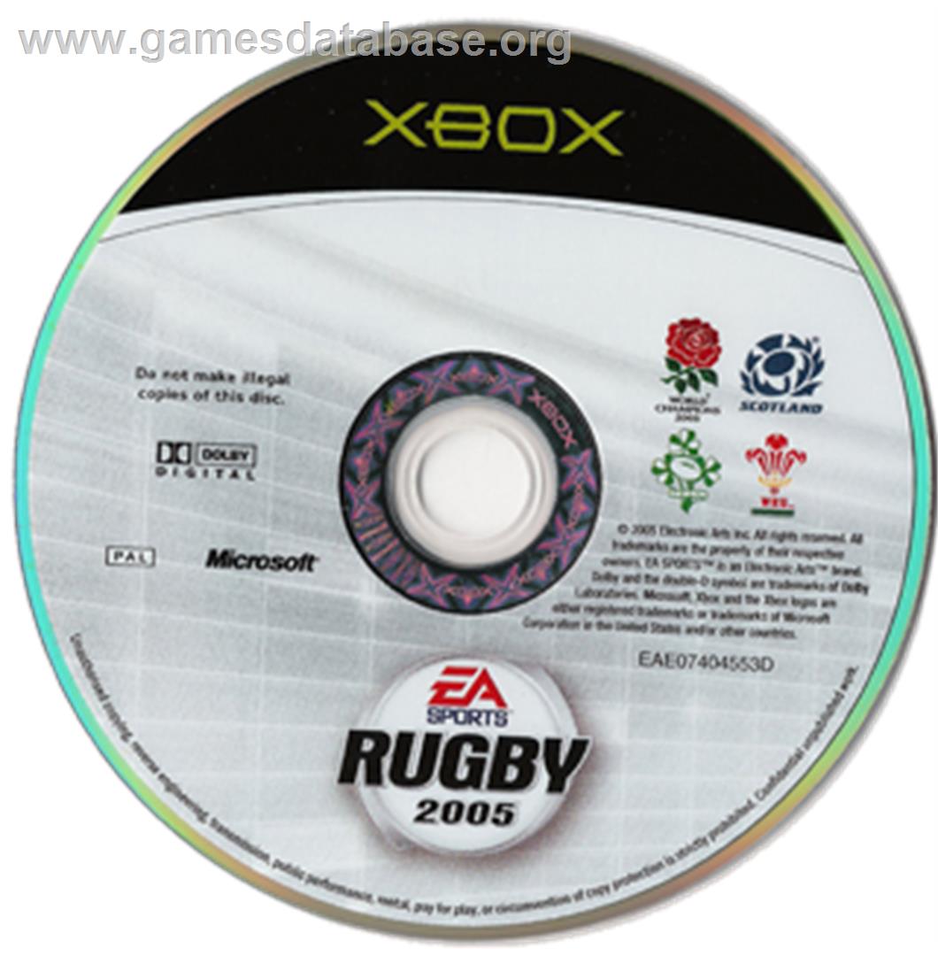 Rugby 2005 - Microsoft Xbox - Artwork - CD