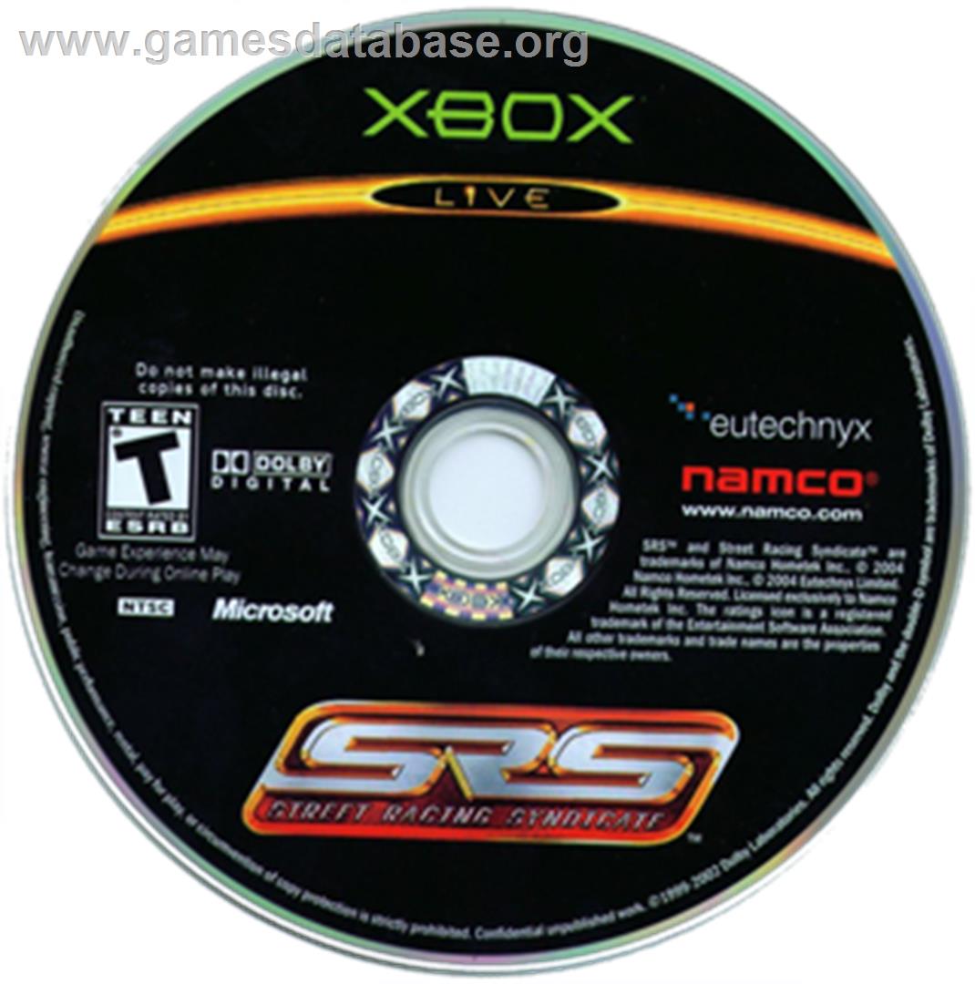 SRS: Street Racing Syndicate - Microsoft Xbox - Artwork - CD