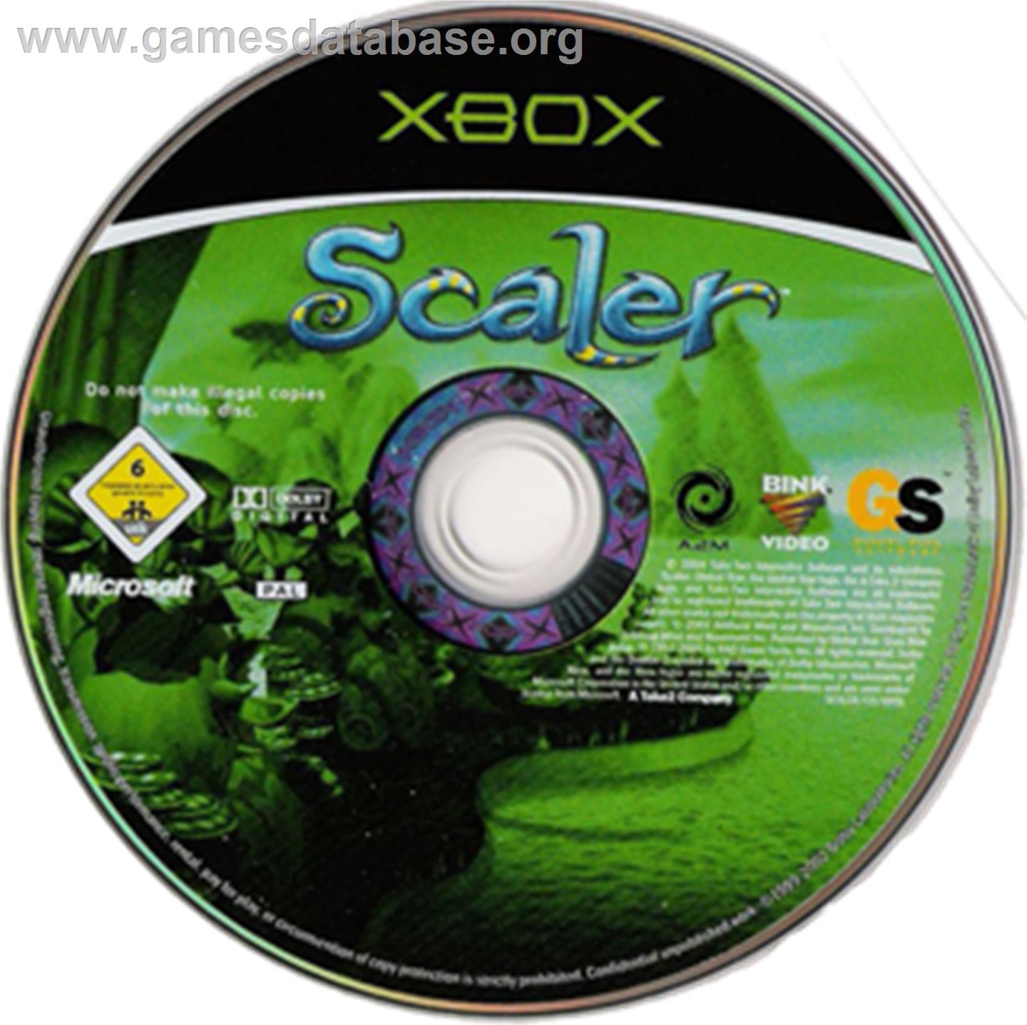 Scaler - Microsoft Xbox - Artwork - CD