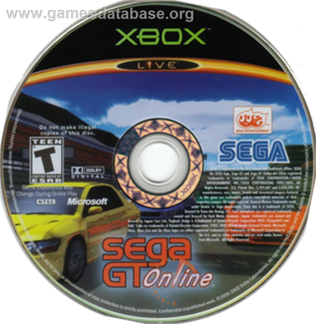 Sega GT Online - Microsoft Xbox - Artwork - CD