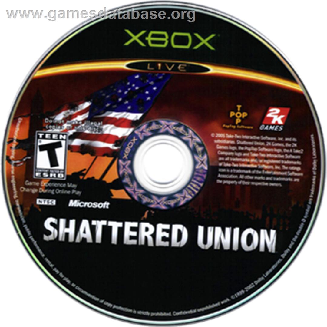 Shattered Union - Microsoft Xbox - Artwork - CD