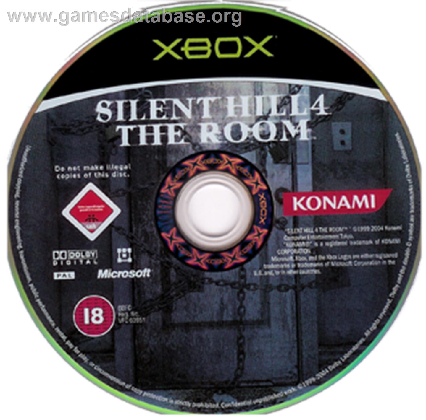 Silent Hill 4: The Room - Microsoft Xbox - Artwork - CD