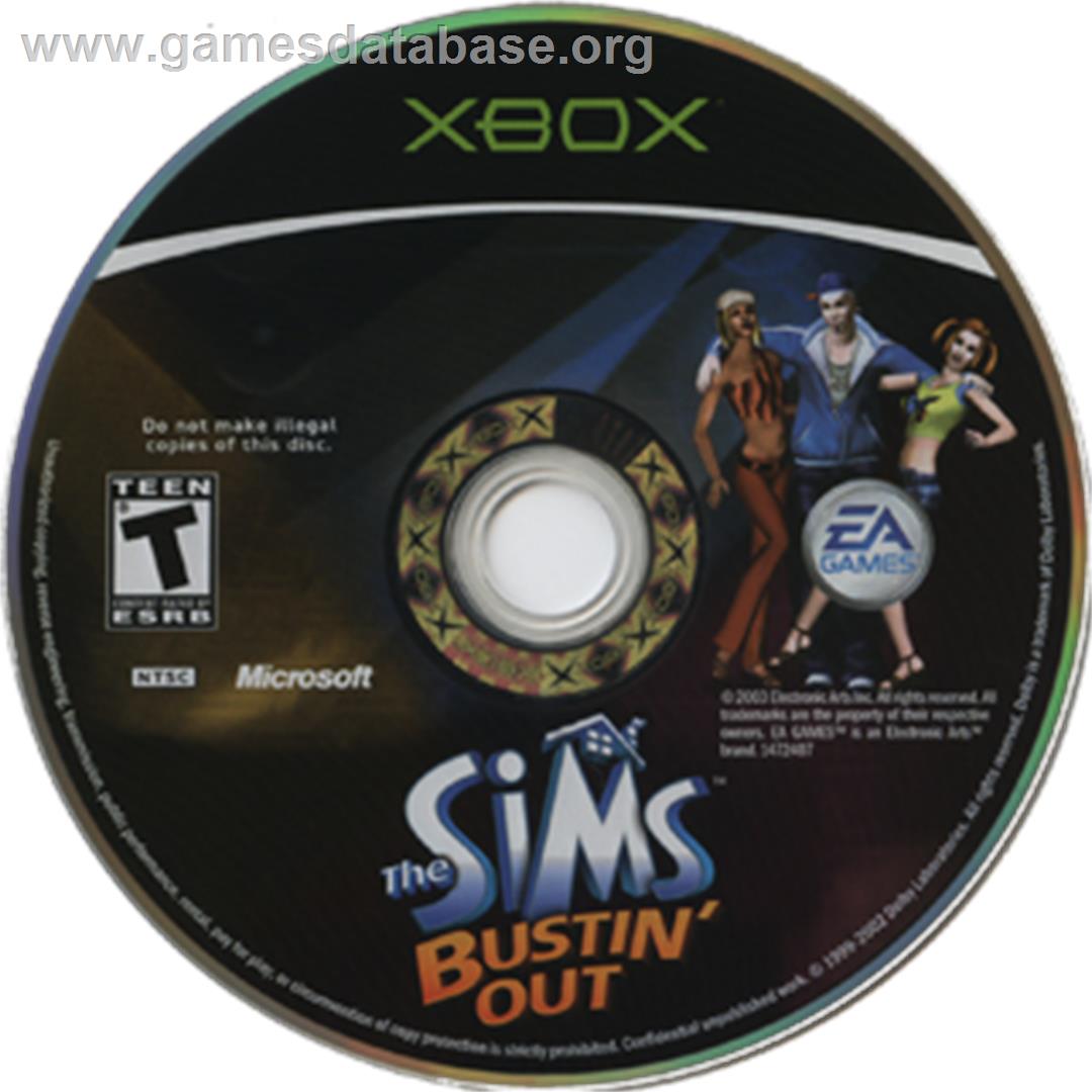 Sims: Bustin' Out - Microsoft Xbox - Artwork - CD