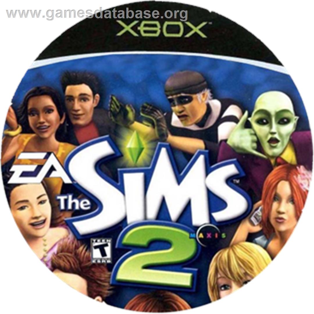 Sims 2 - Microsoft Xbox - Artwork - CD