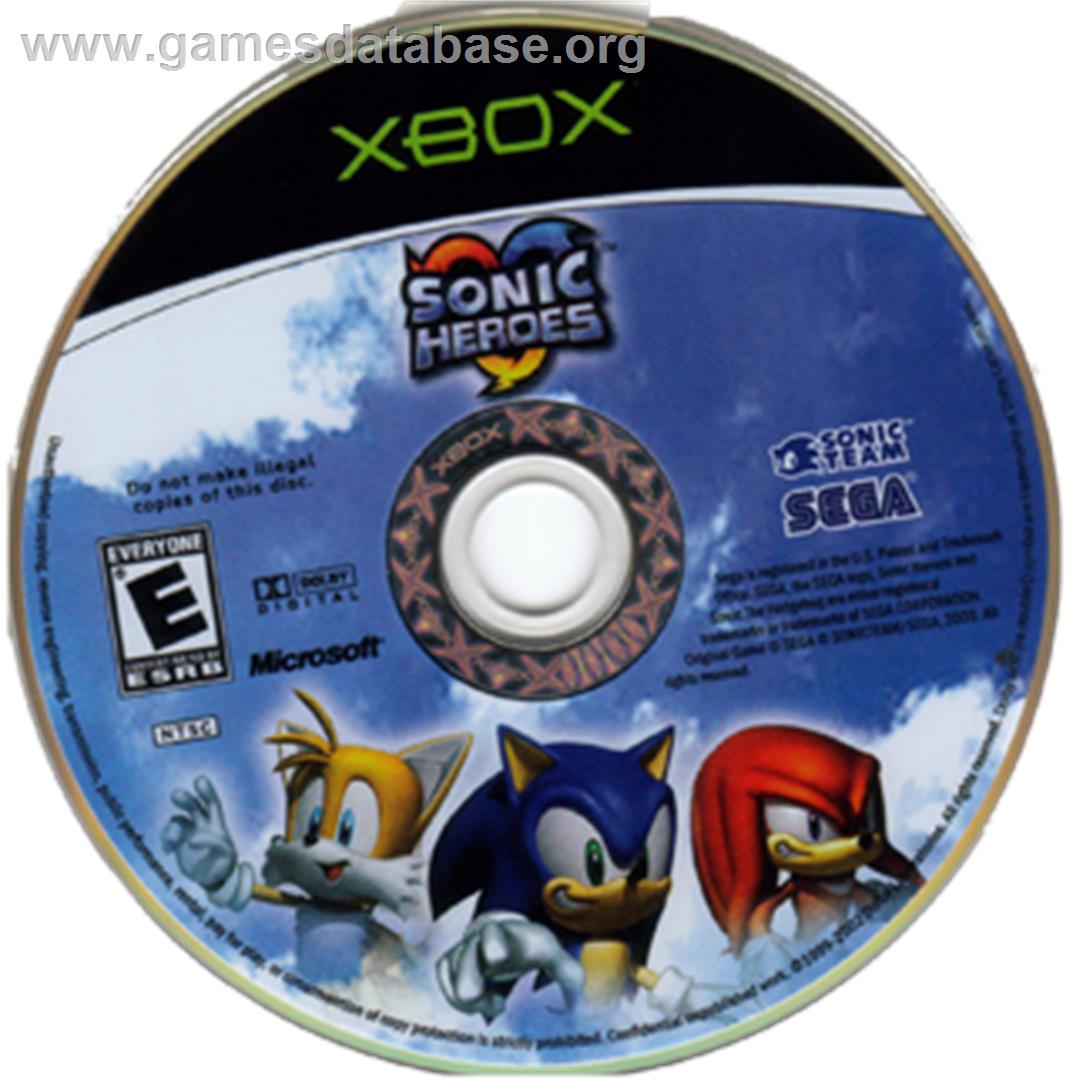 Sonic Heroes - Microsoft Xbox - Artwork - CD