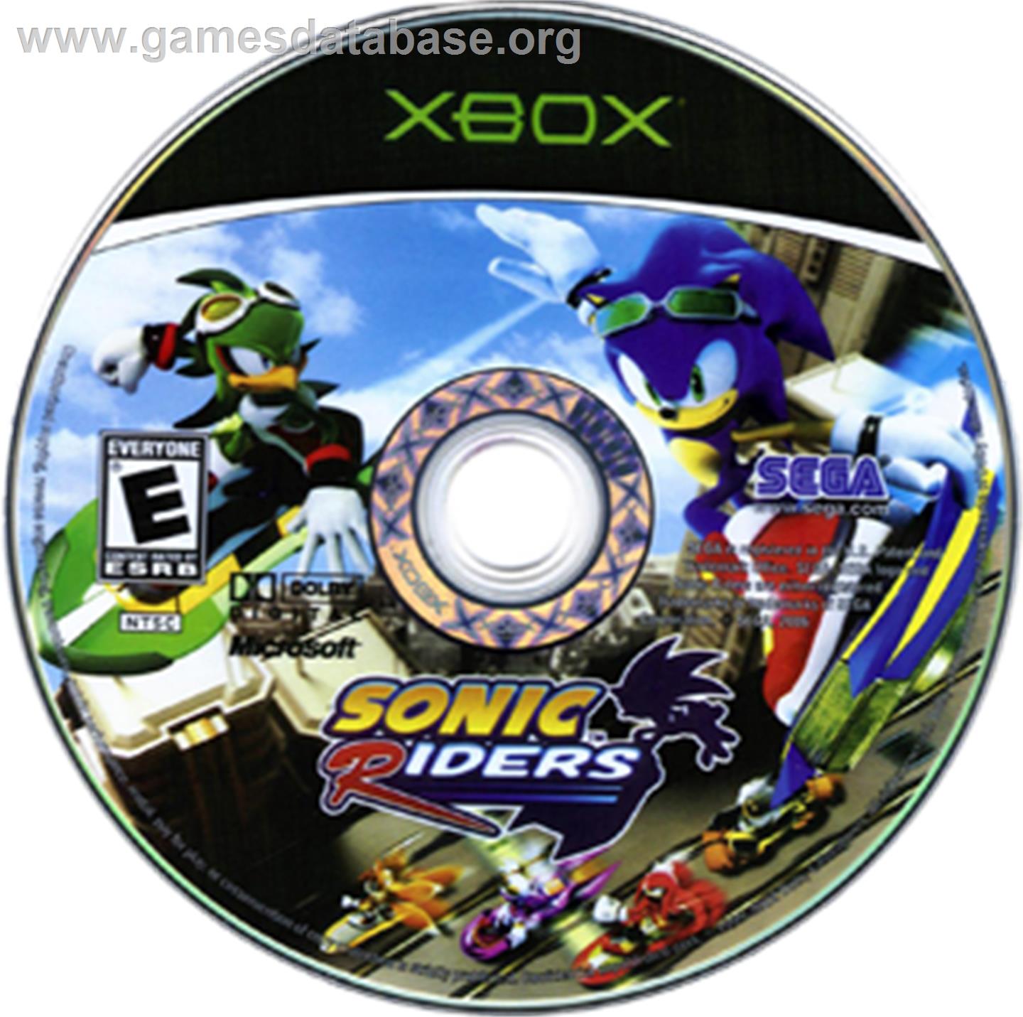 Sonic Riders - Microsoft Xbox - Artwork - CD