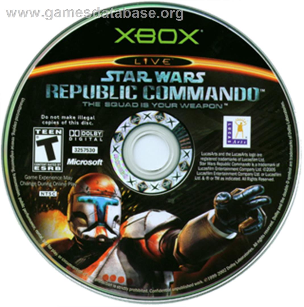 Star Wars: Republic Commando - Microsoft Xbox - Artwork - CD