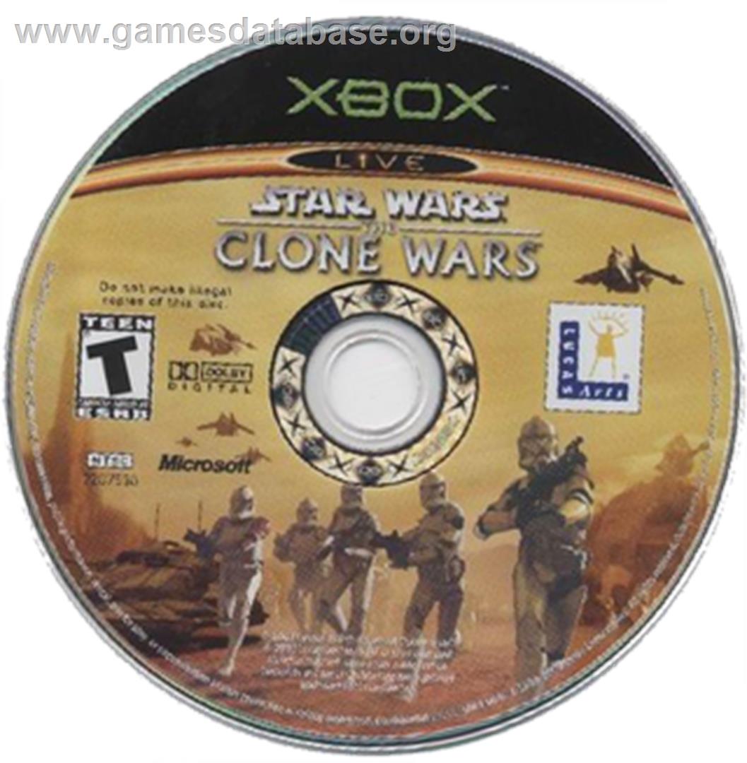 Star Wars: The Clone Wars - Microsoft Xbox - Artwork - CD