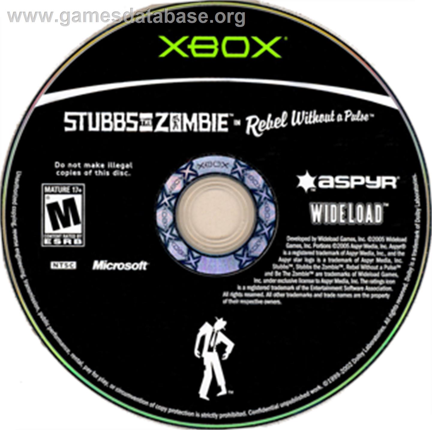 Stubbs the Zombie in Rebel Without a Pulse - Microsoft Xbox - Artwork - CD