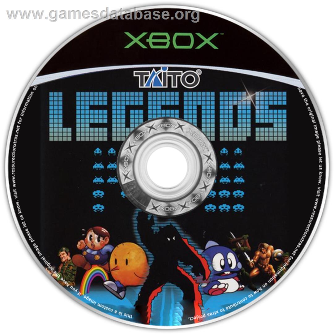 Taito Legends - Microsoft Xbox - Artwork - CD