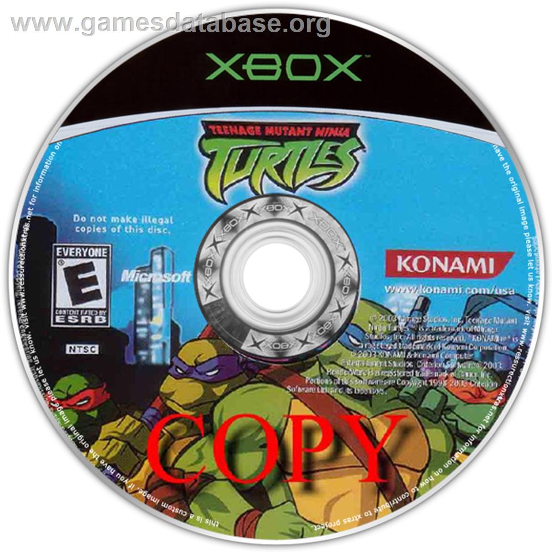 Teenage Mutant Ninja Turtles: Mutant Melee - Microsoft Xbox - Artwork - CD