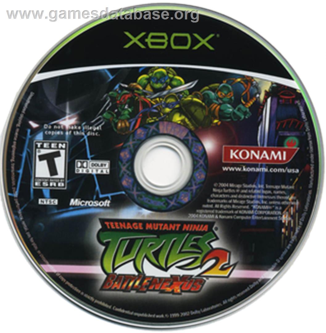 Teenage Mutant Ninja Turtles 2: Battle Nexus - Microsoft Xbox - Artwork - CD