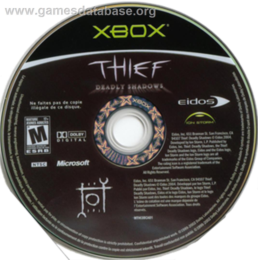 Thief: Deadly Shadows - Microsoft Xbox - Artwork - CD