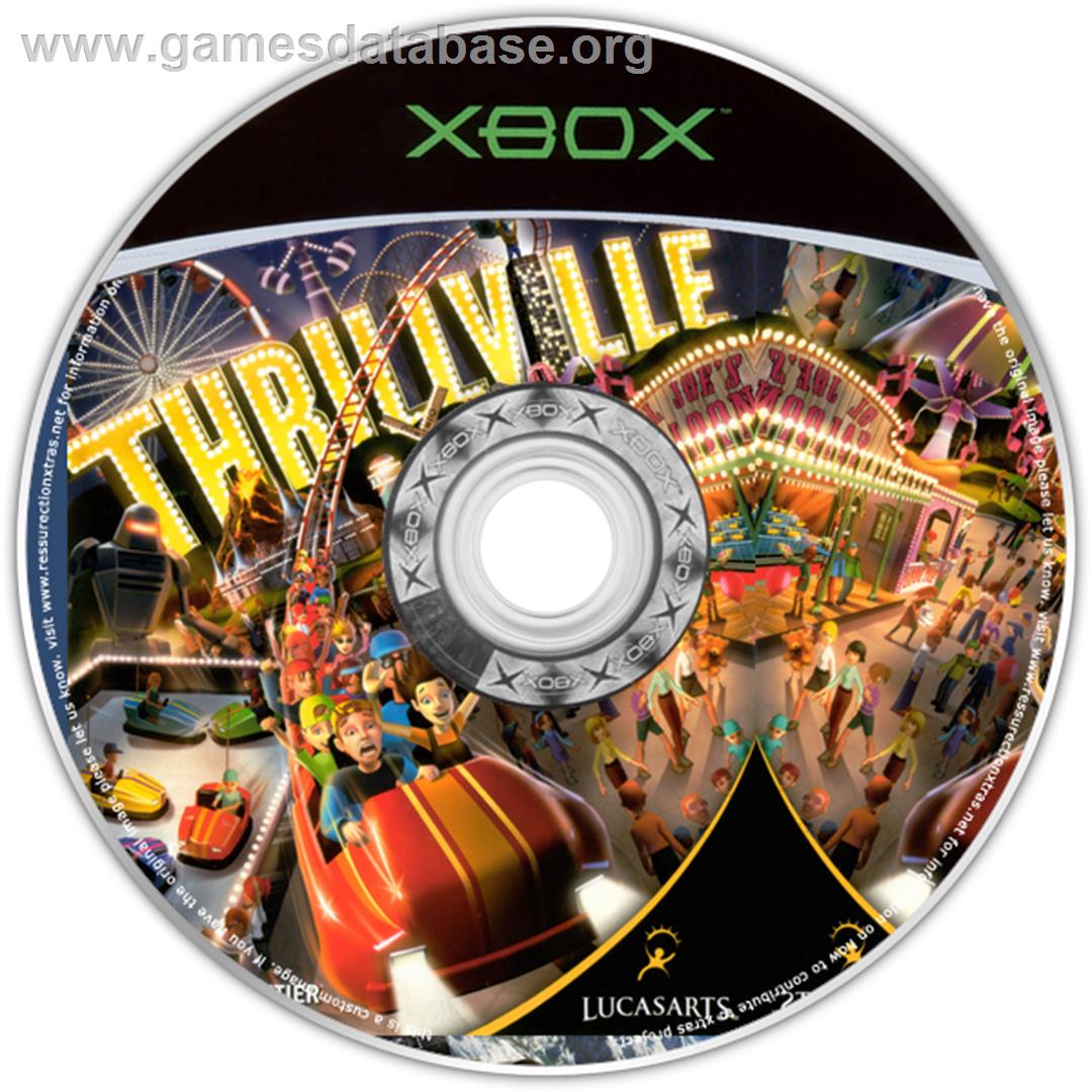 Thrillville - Microsoft Xbox - Artwork - CD