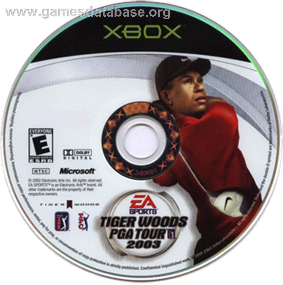 Tiger Woods PGA Tour 2003 - Microsoft Xbox - Artwork - CD