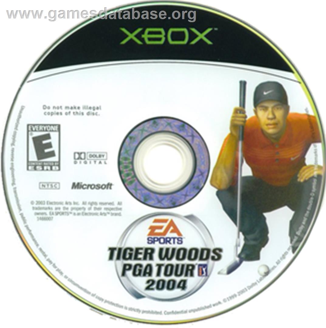 Tiger Woods PGA Tour 2004 - Microsoft Xbox - Artwork - CD