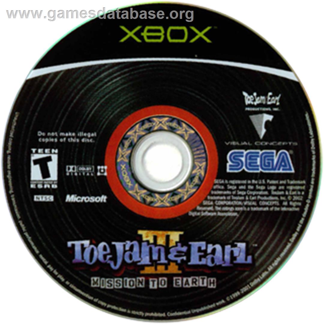 ToeJam & Earl III: Mission to Earth - Microsoft Xbox - Artwork - CD