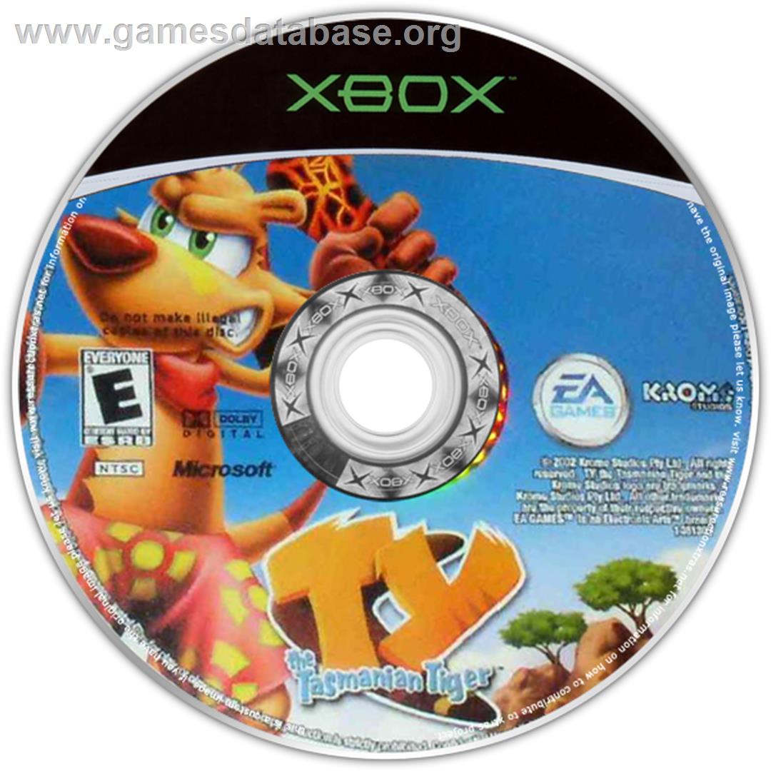 Ty the Tasmanian Tiger - Microsoft Xbox - Artwork - CD