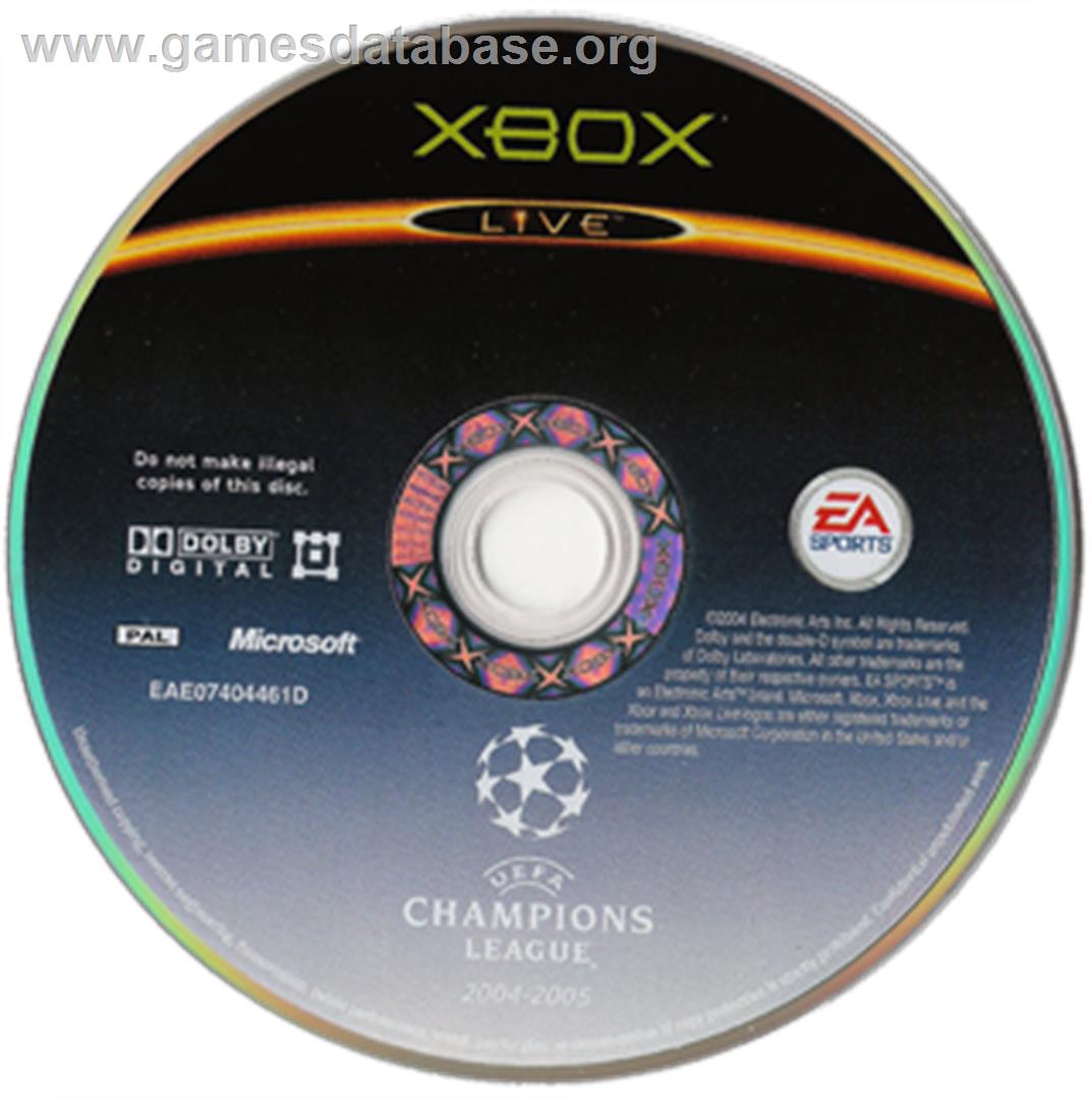 UEFA Champions League 2004-2005 - Microsoft Xbox - Artwork - CD