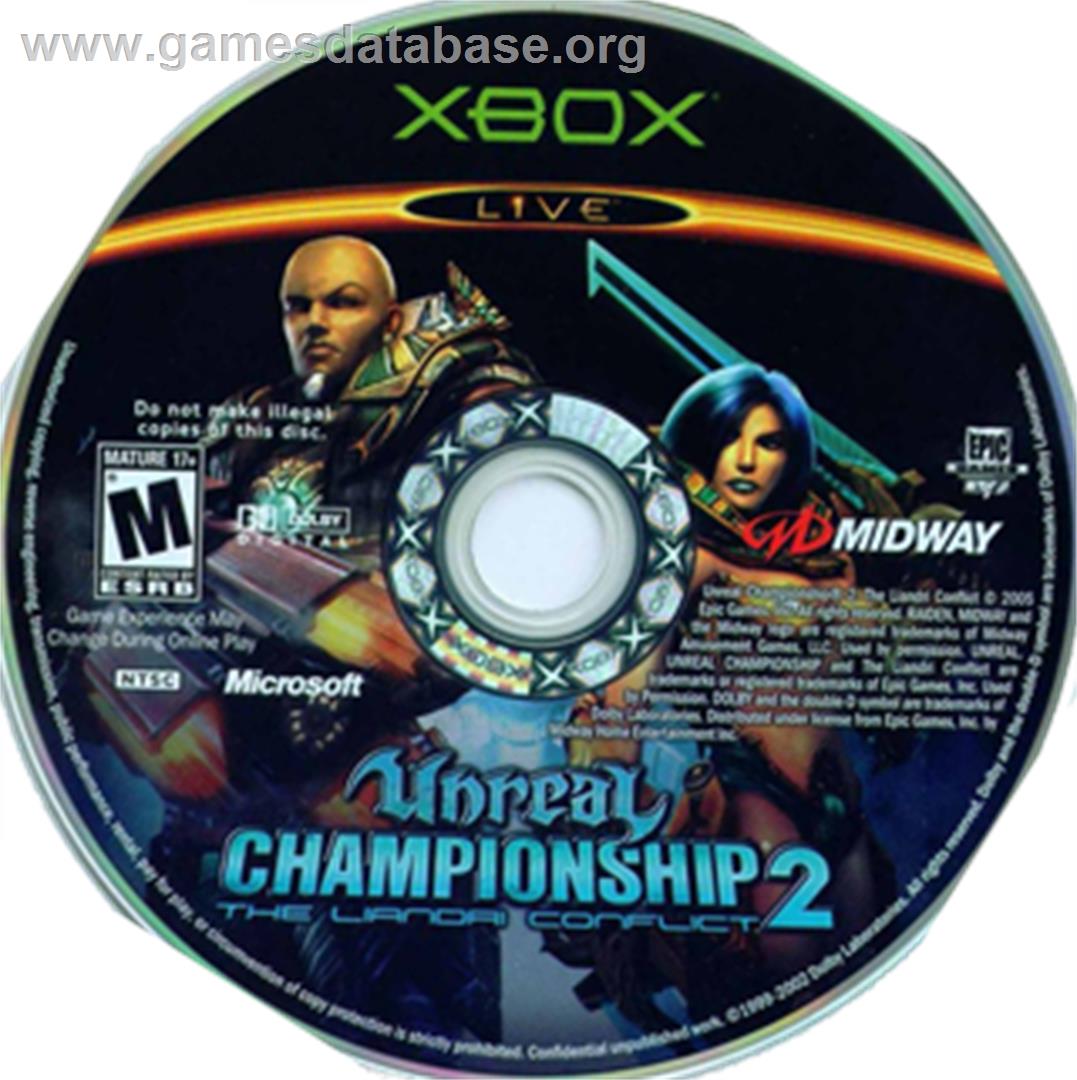 Unreal Championship 2: The Liandri Conflict - Microsoft Xbox - Artwork - CD