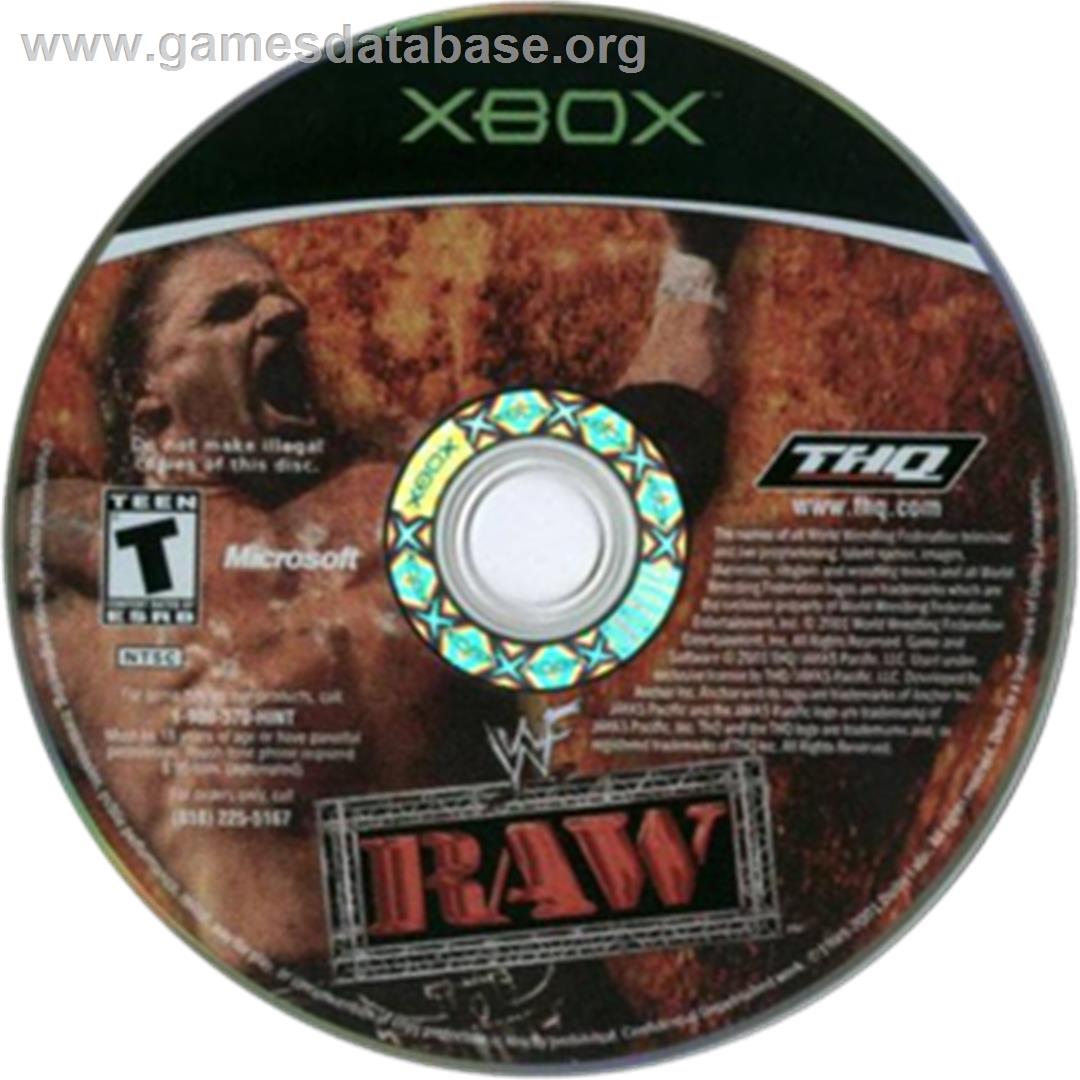 WWF Raw - Microsoft Xbox - Artwork - CD