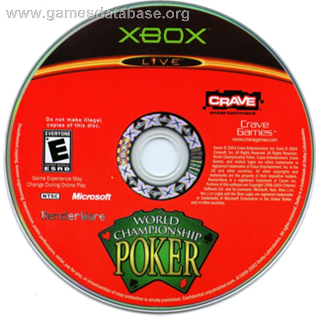 World Championship Poker - Microsoft Xbox - Artwork - CD