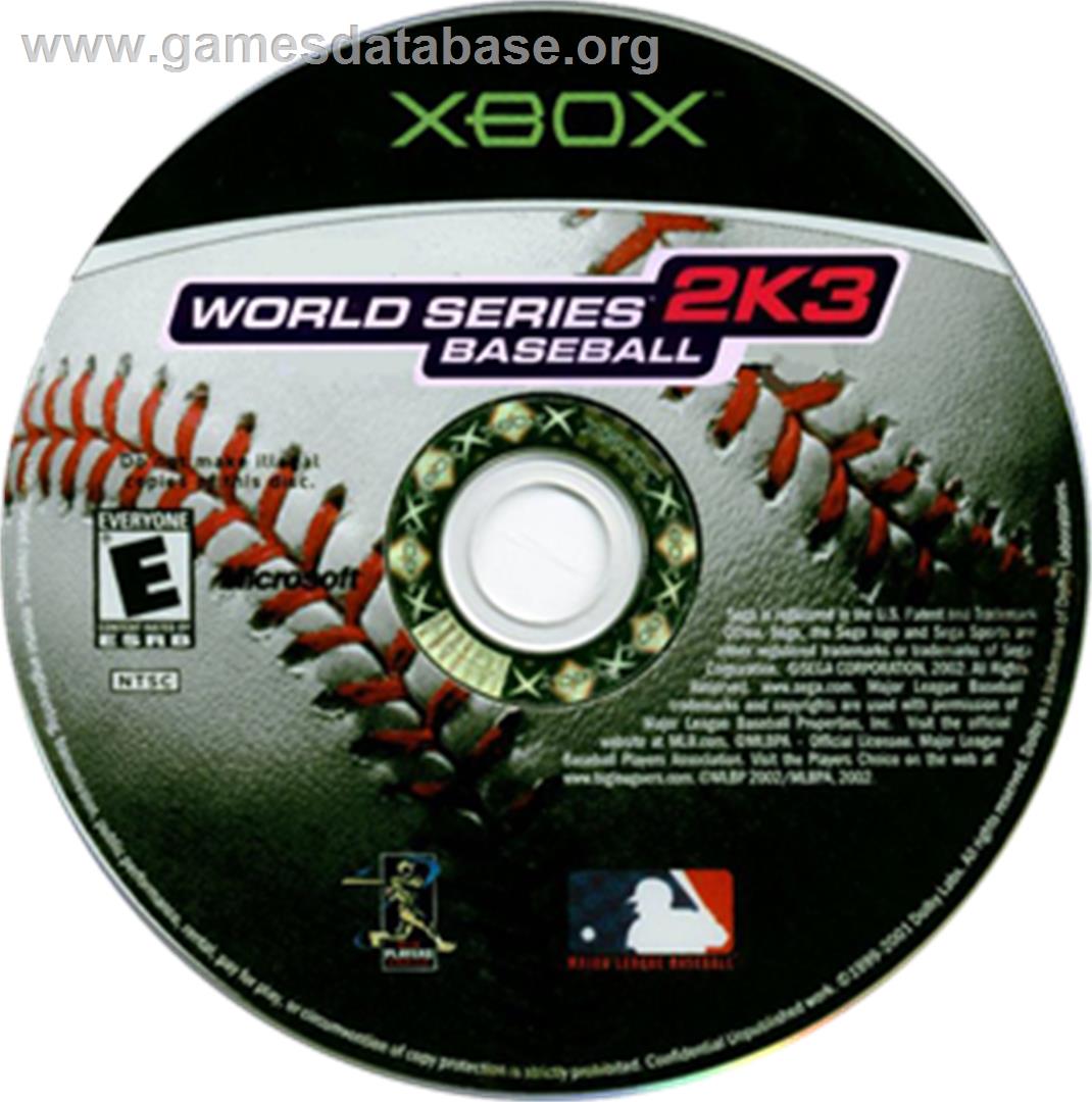 World Series Baseball - Microsoft Xbox - Artwork - CD