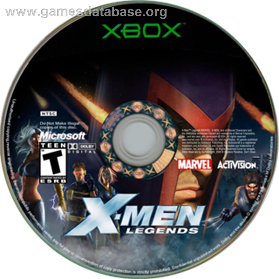X-Men: Legends - Microsoft Xbox - Artwork - CD