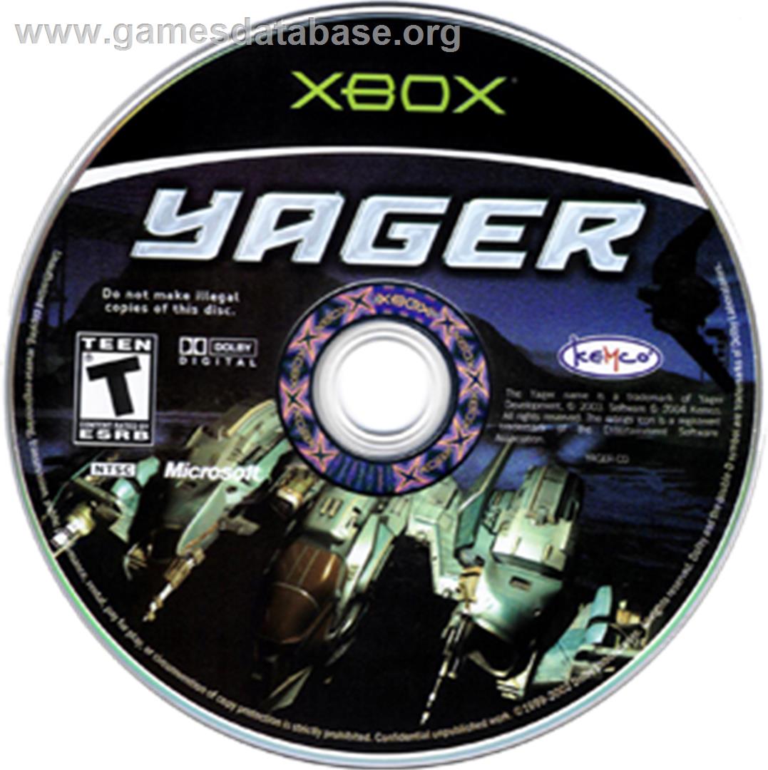 Yager - Microsoft Xbox - Artwork - CD