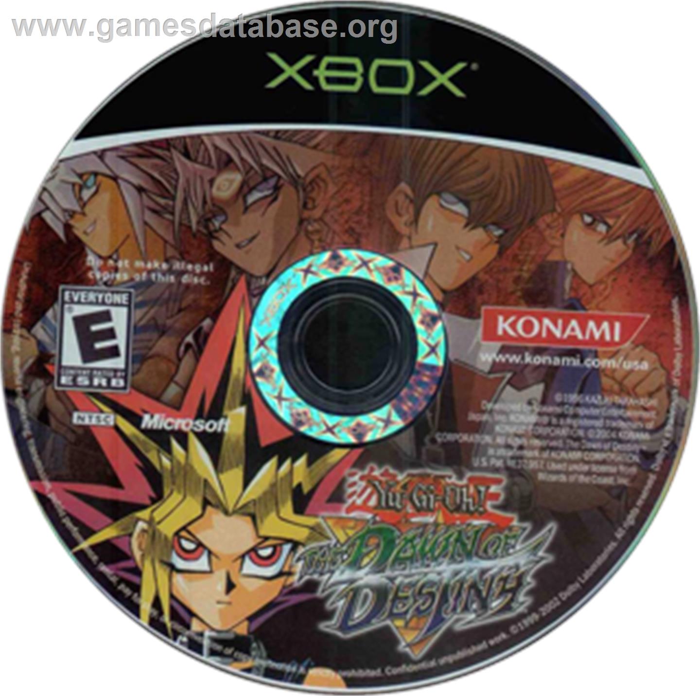 Yu-Gi-Oh!: The Dawn of Destiny - Microsoft Xbox - Artwork - CD