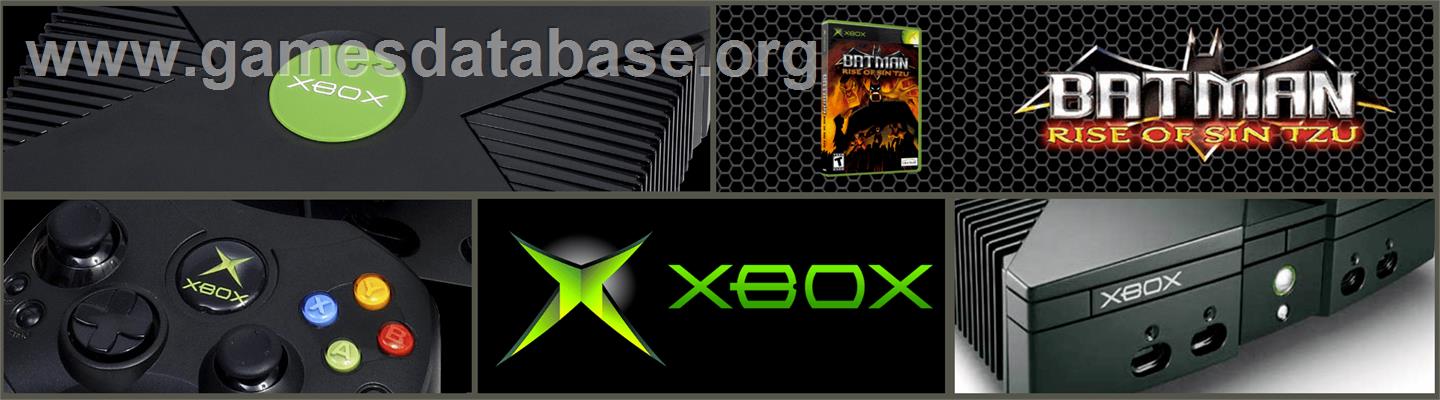 Batman: Rise of Sin Tzu - Microsoft Xbox - Artwork - Marquee