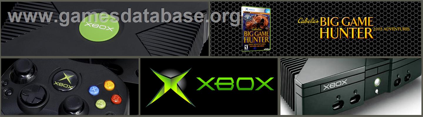 Cabela's Big Game Hunter 2005 Adventures - Microsoft Xbox - Artwork - Marquee