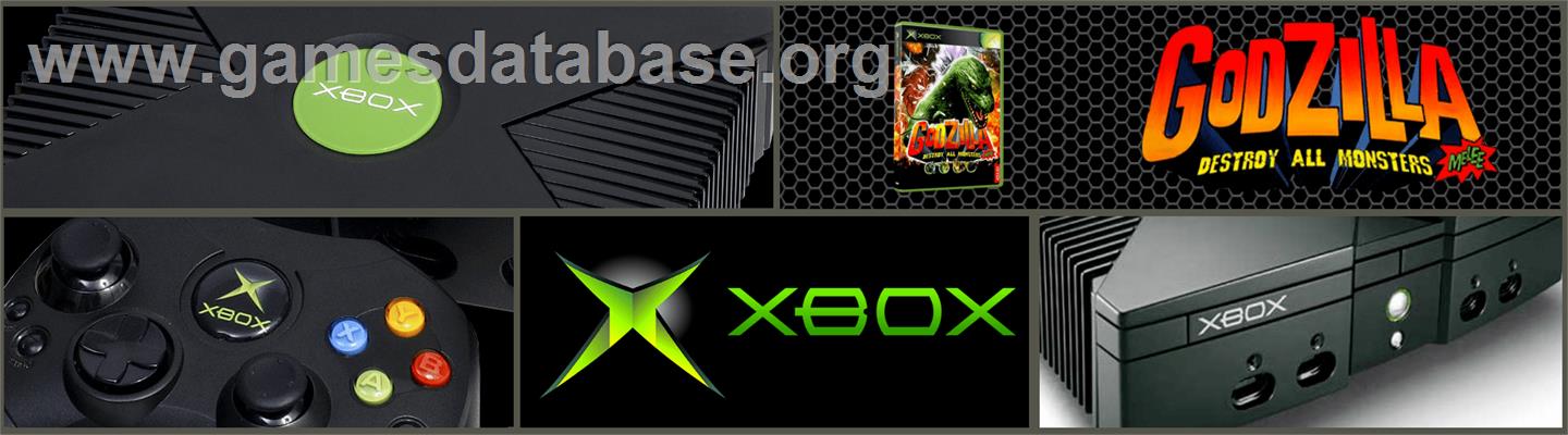 Godzilla: Destroy All Monsters Melee - Microsoft Xbox - Artwork - Marquee