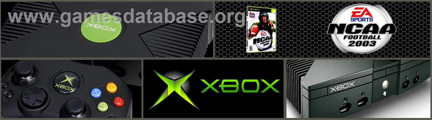 NCAA Football 2003 - Microsoft Xbox - Artwork - Marquee