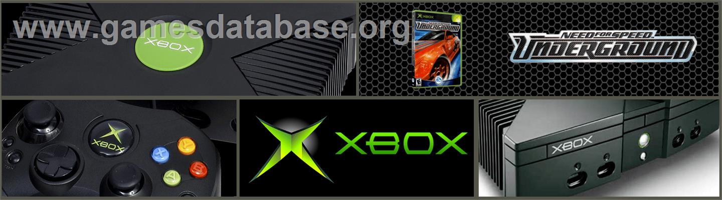 Need for Speed Underground - Microsoft Xbox - Artwork - Marquee