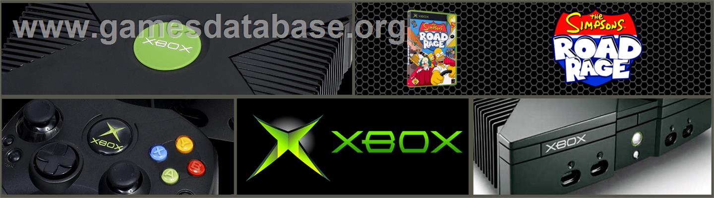 Simpsons: Road Rage - Microsoft Xbox - Artwork - Marquee