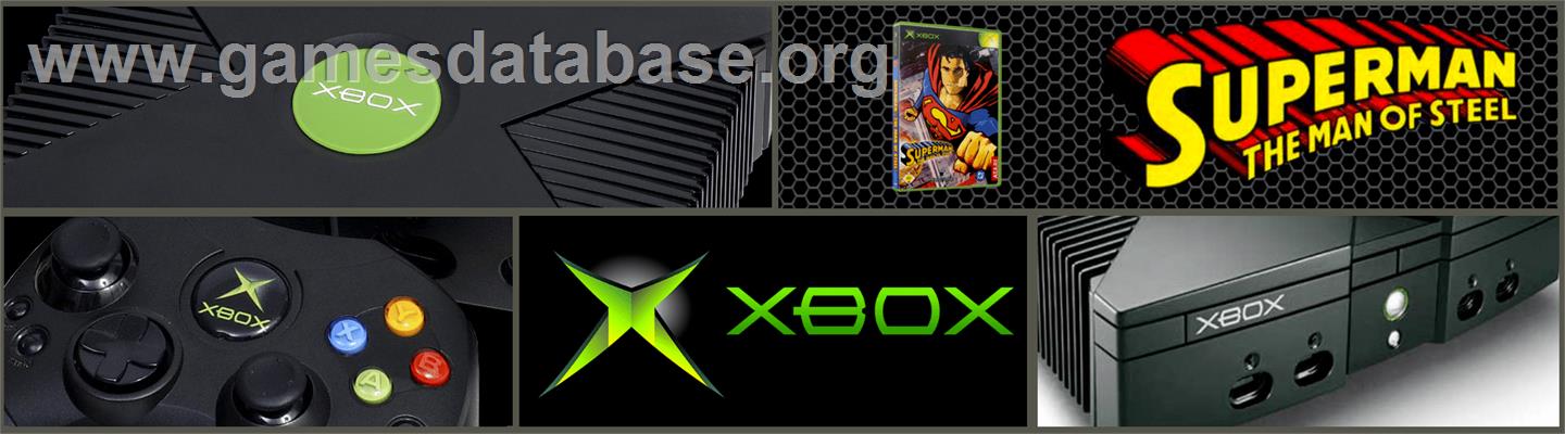 Superman: The Man of Steel - Microsoft Xbox - Artwork - Marquee