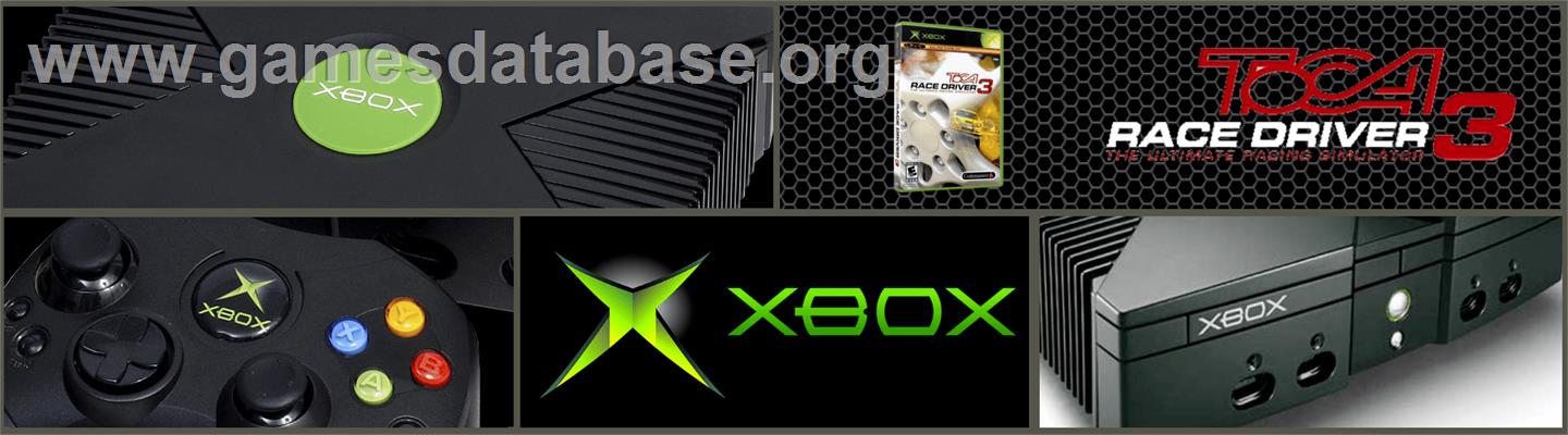 TOCA Race Driver 3 - Microsoft Xbox - Artwork - Marquee