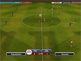 In game image of 2002 FIFA World Cup on the Microsoft Xbox.