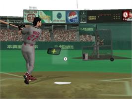 In game image of All-Star Baseball 2004 on the Microsoft Xbox.