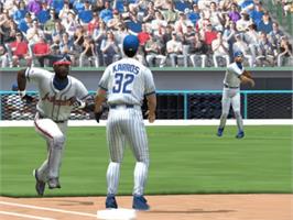In game image of All-Star Baseball 2005 on the Microsoft Xbox.