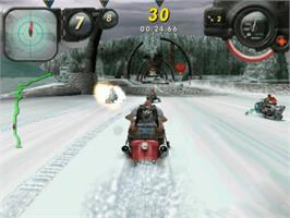 In game image of Arctic Thunder on the Microsoft Xbox.