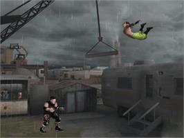 In game image of Backyard Wrestling 2: There Goes the Neighborhood on the Microsoft Xbox.