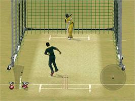 In game image of Brian Lara International Cricket 2005 on the Microsoft Xbox.
