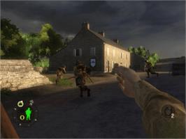 In game image of Brothers in Arms: Road to Hill 30 on the Microsoft Xbox.