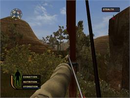 In game image of Cabela's Deer Hunt: 2004 Season on the Microsoft Xbox.