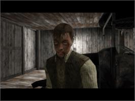 In game image of Call of Cthulhu: Dark Corners of the Earth on the Microsoft Xbox.