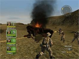 In game image of Conflict: Desert Storm on the Microsoft Xbox.